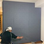 千葉県松戸市にて壁掛けテレビ用の壁造作